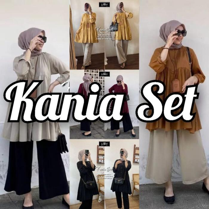 //BEST SELLER\\ KANIA SET (LABEL SAVNA) | ONE SET CELANA CRINKLE