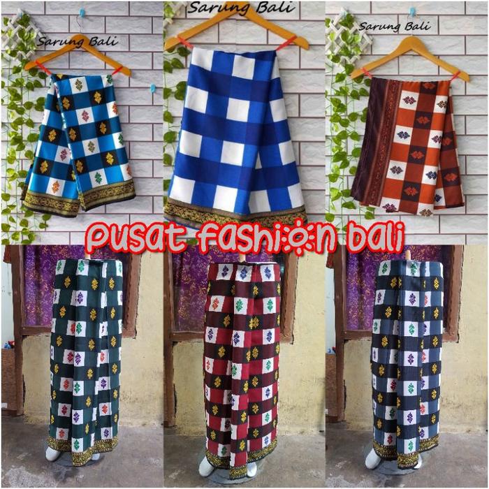 //BEST SELLER\\ Sarung bali motif catur Sarung adat bali jumbo Sarung