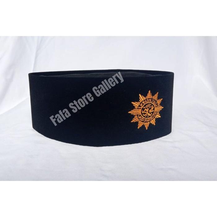 //BEST SELLER\\ Peci Kopiah Songkok Muhammadiyah Logo Emas Bordir AC
