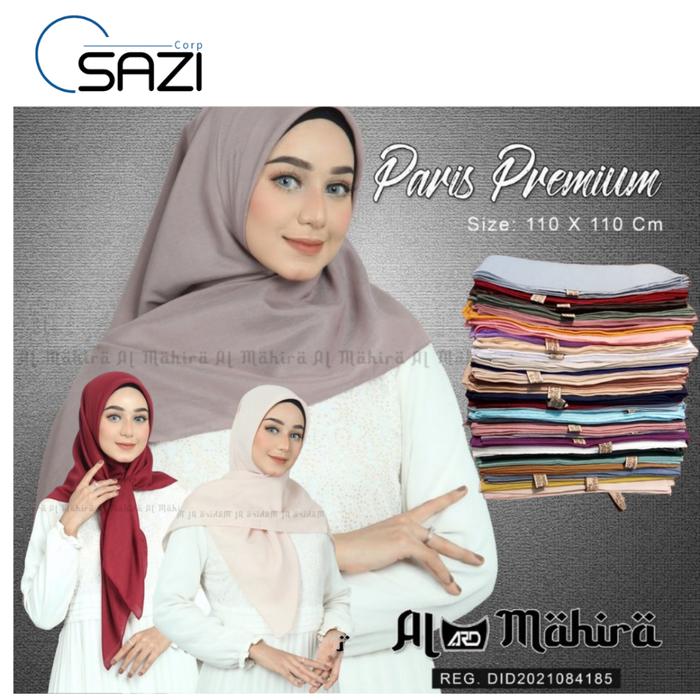 Banyak Paris Prem!um Origin4l / Jilbab Sekolah Segi Empat Paris