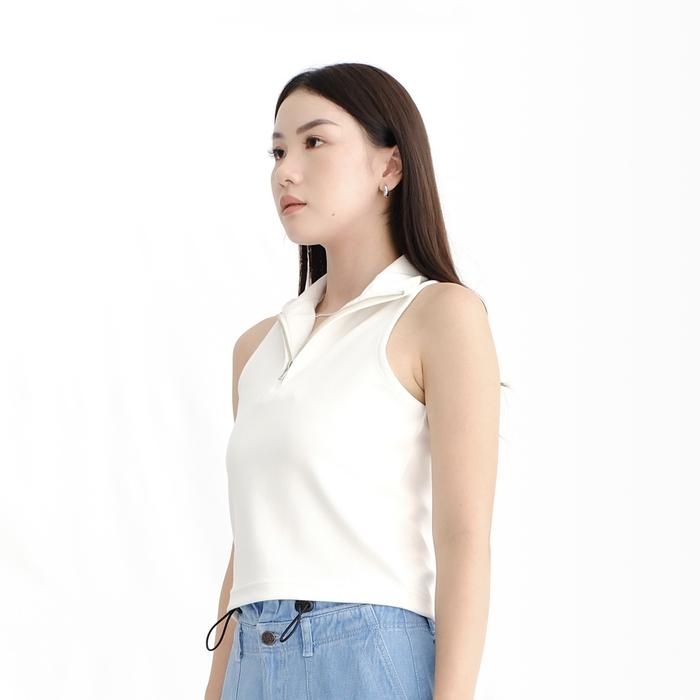 MISS 80 Chloe Zipper Knit Tanktop Atasan Wanita