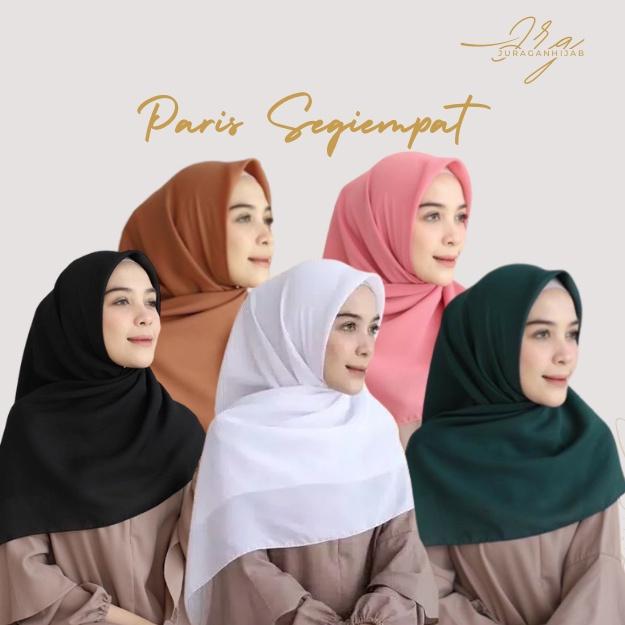 Murah Hijab Paris Prem!um Segi Empat Jilbab Voal Kerudung Segi Empat