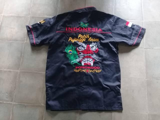 Hem/Kemeja Kancing Cina Gambar Bujang Ganong