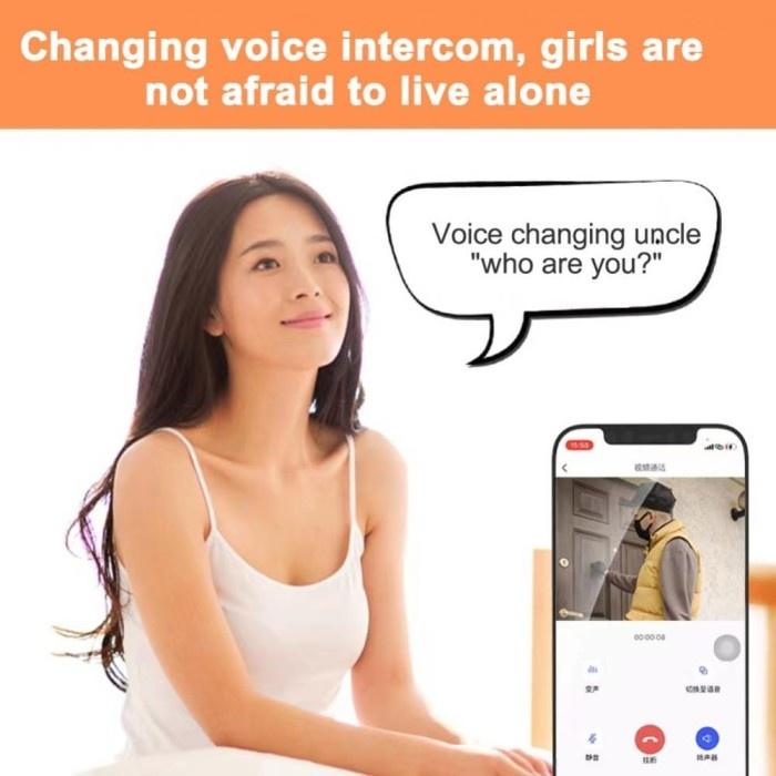 BAGUSBELI Bel Rumah Kamera Wireless Waterproof Bell Rumah Camera CCTV