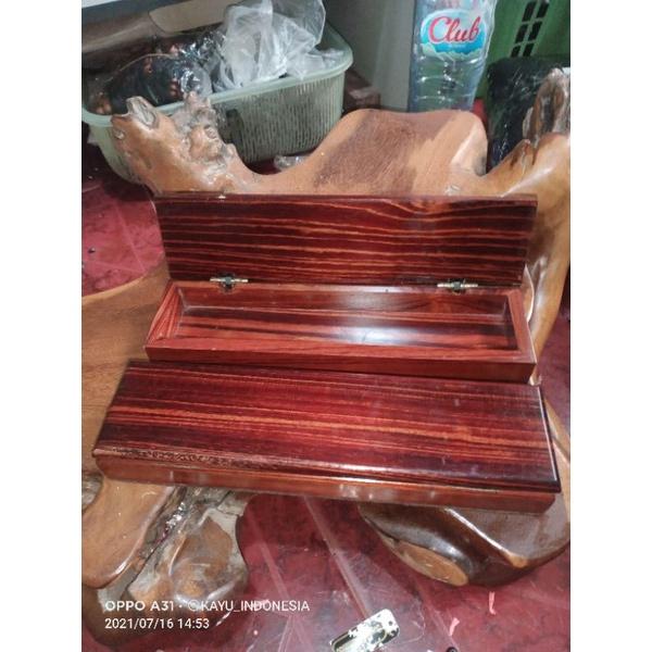 Hot Sale!! Kotak/Box Tempat Tasbih Kayu Gaharu Zebra Merah Silahkan