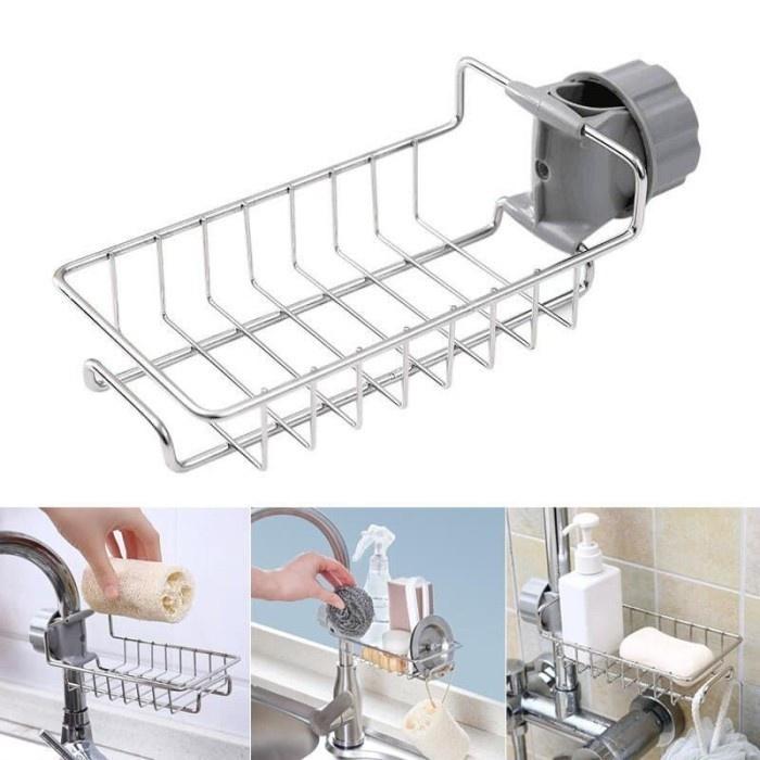 BAGUS BELI Steel Sink Rak Gantung Stainless Dapur Keran Kitchen Sink