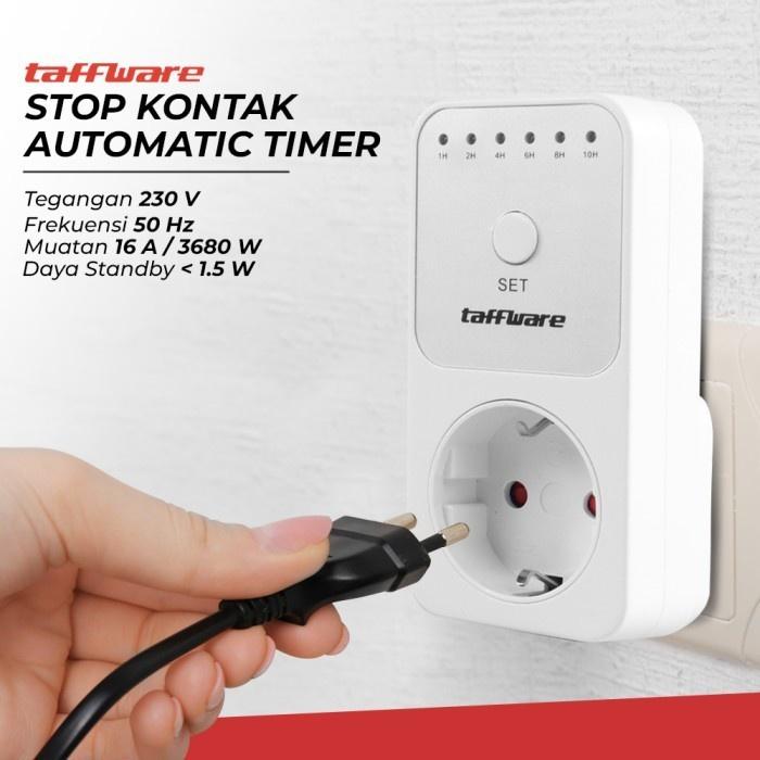 ALHAMDULILAH GAMIS Taffware Penghemat Listrik Stop Kontak Timer