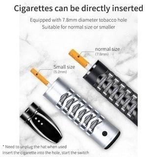 BAGUS BELI Pipa Filter Rokok 3in1 Asbak Lighter Holder Portable Green