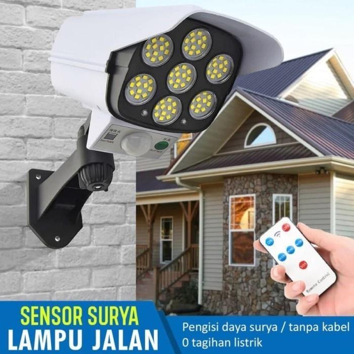 BAGUS BELI LAMPU TEMBAK LED REMOTE TENAGA SURYA