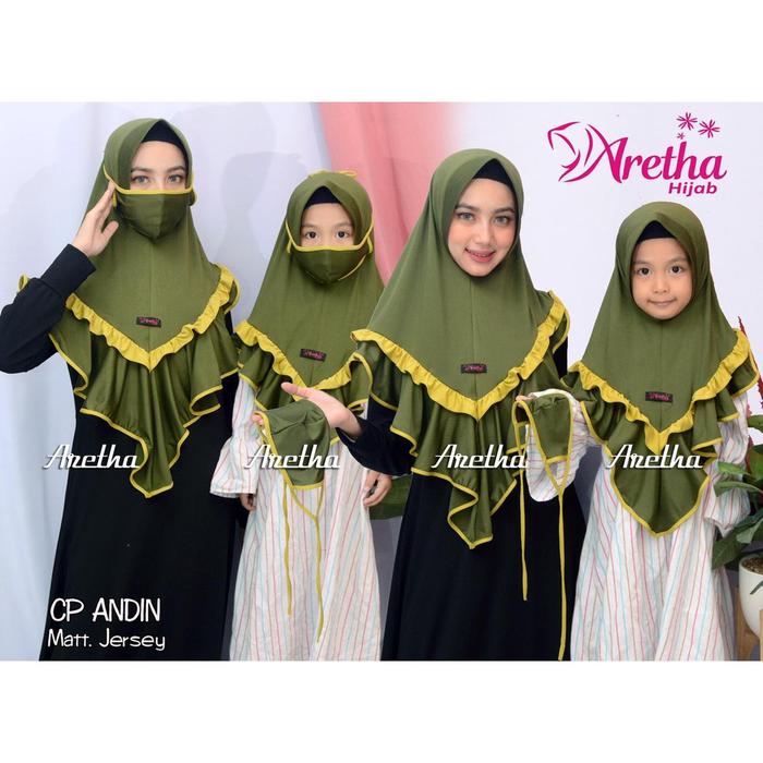 Hijab Couple Andin / Jilbab Couple Ibu Dan Anak Ori Aretha