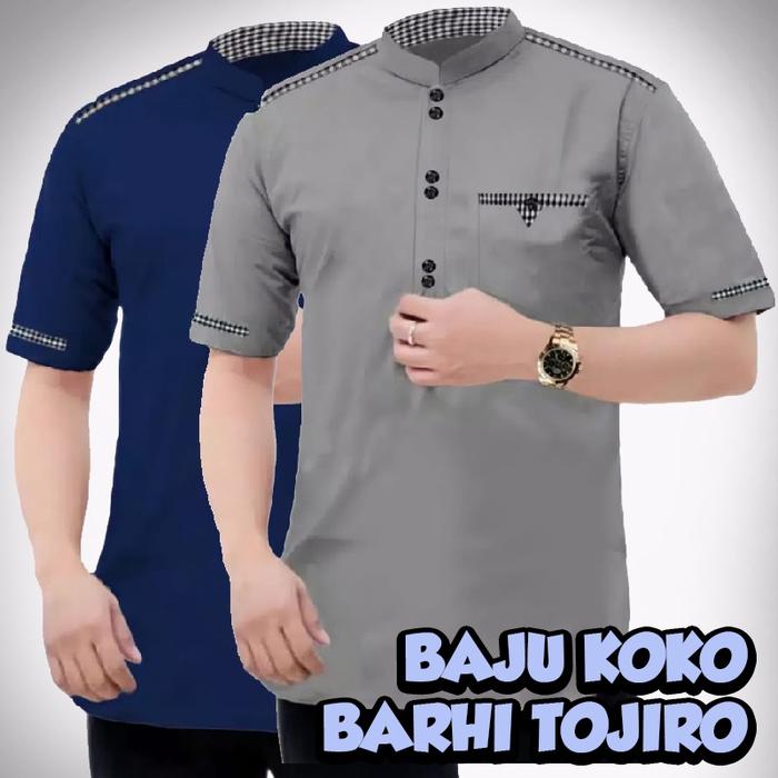 terlaris nxt) BAJU KOKO BARHI TOJIRO TOYOBO Premium Quality Kancing