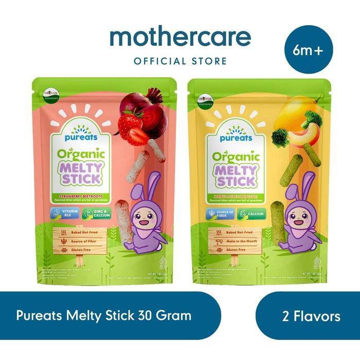 Pureats Melty Stick 30 Gr - Cemilan Sehat Anak Bayi