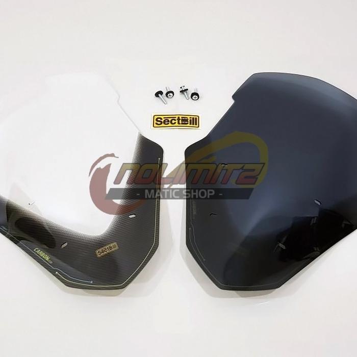 Windshield Visor Sectbill Super Racer Carbon Series Yamaha NMAX OLD