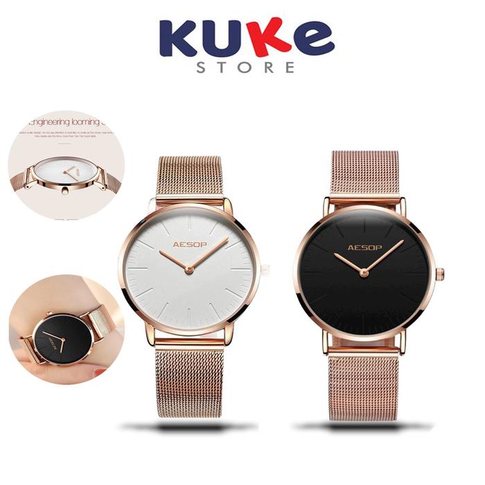 AESOP Jam Tangan Top Brand Luxury Fashion Women Watches Ladies Rose