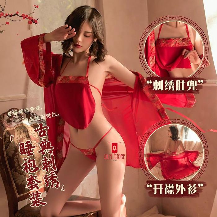 PRODUK TERBARU! Lingerie Sexy Cosplay Bridal Premium Gaya China Suit
