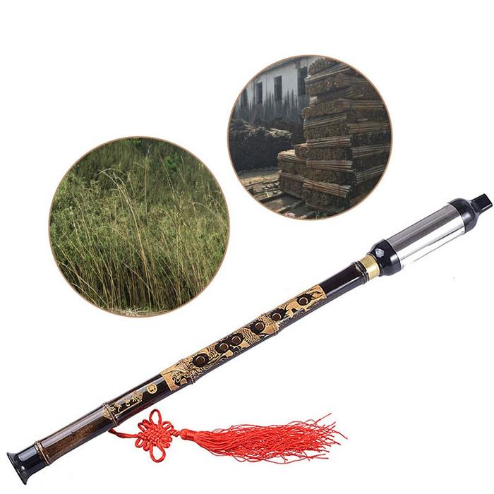 Diskon Sun Flute Bambu Kunci G Ala Cina Yunnan Bawu Warna Hitam