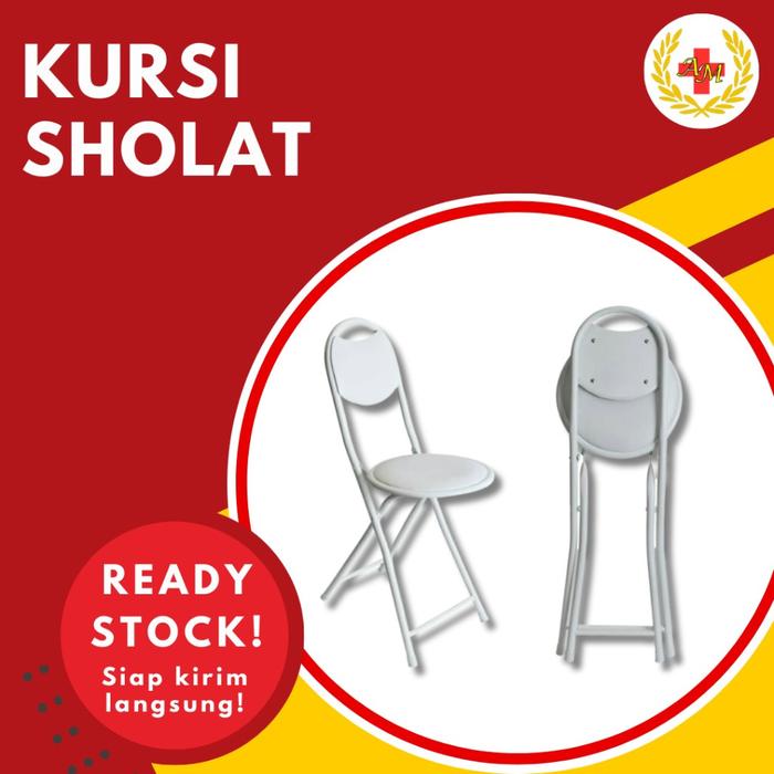 terlaris(RUDI) Kursi Sholat Tongkat+Tempat Duduk Kursi Lipat Tongkat