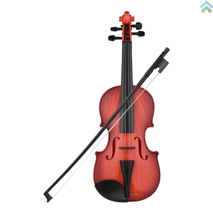 Mainan Anak Biola Mini Elektrik Biola Dengan 4tali Adjustable Violin