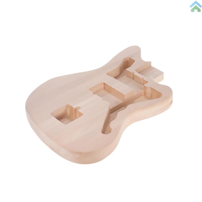 Mzb-t DIY Gitar Listrik Unfinished Body Guitar Barrel Blank Basswood