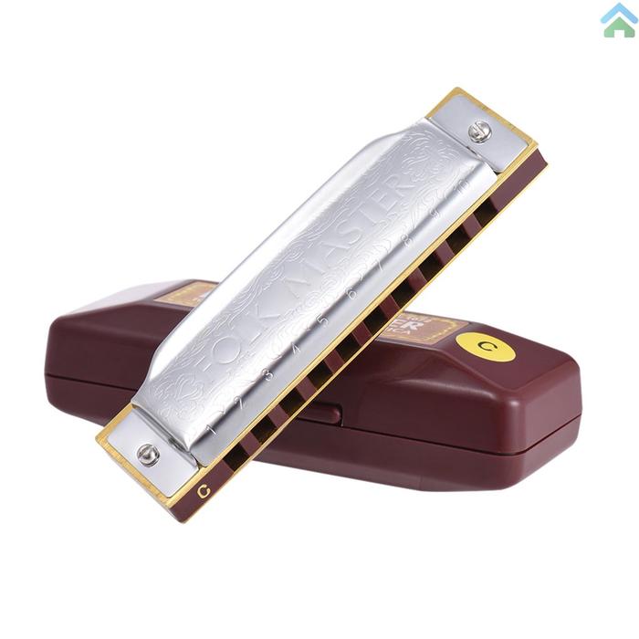 Suzuki 1072-C Folkmaster Standard Harmonika Diatonik 10lubang Kunci C
