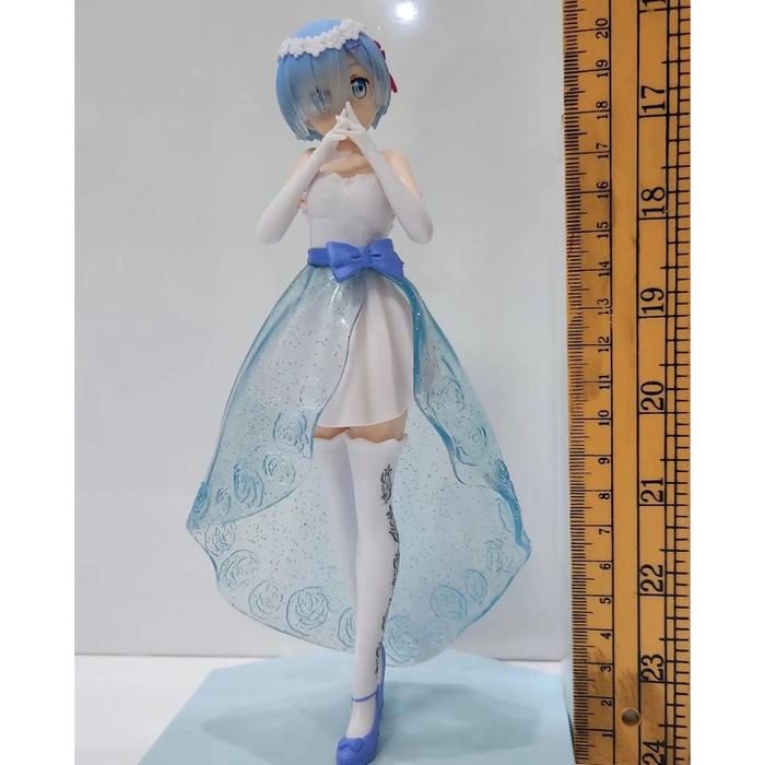 action figure re zero rem gaun pengantin