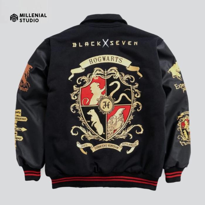 VARSITY JACKET HOGWARTS LEGACY V2 BLACK GOLD LIMITED EDITION | JAKET