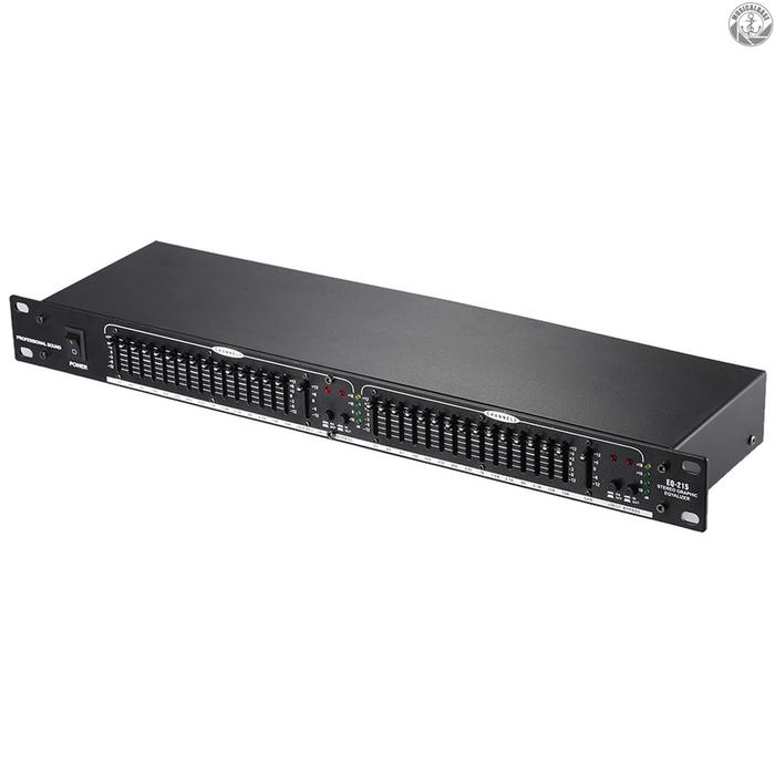 Diskon [In Stock] EQ-215 Dual Channel 15-Band Equalizer 1U Rack Mount