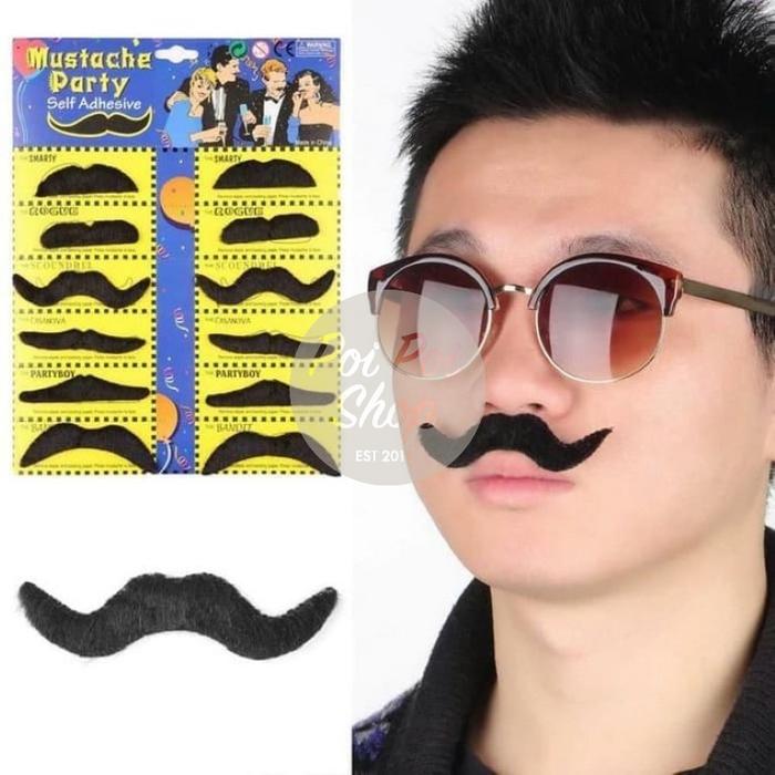 PRODUK TERBARU! Kumis Palsu Set Brewok Brengos Cosplay Halloween Alis