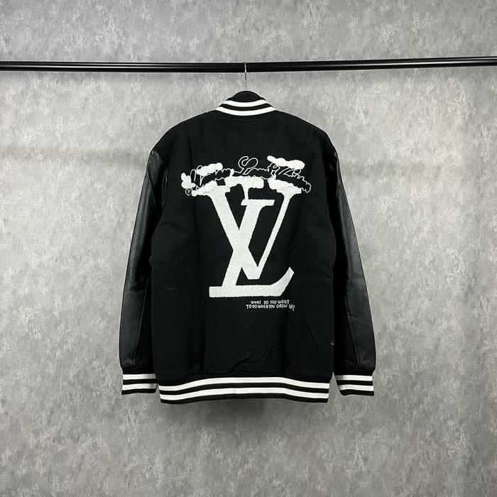 jaket kulit louis mirror / jaket louis unisex / jaket varsity louis