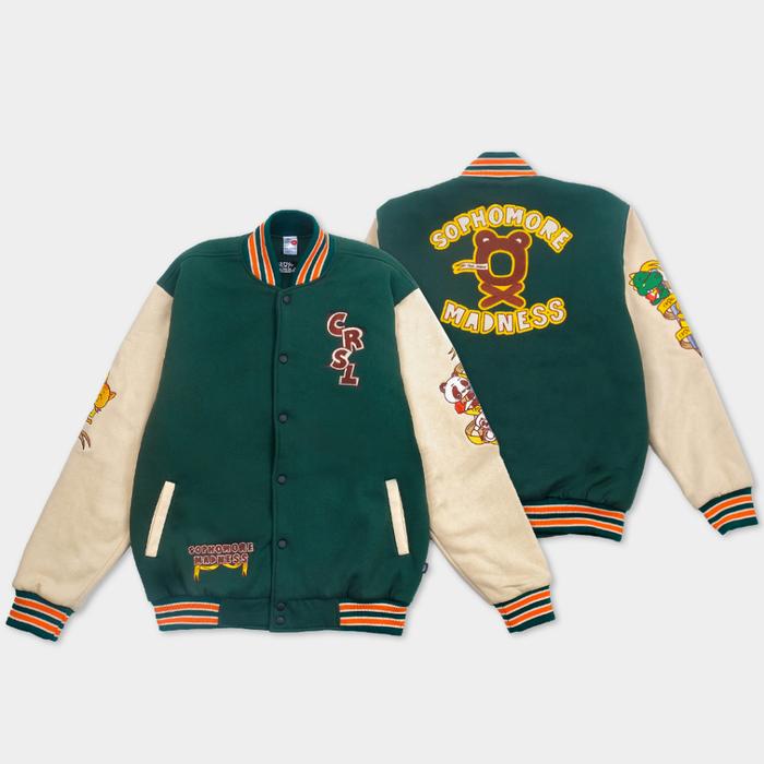 CRSL Nocta Varsity Jacket Green I Jacket Varsity I Baseball Jacket I