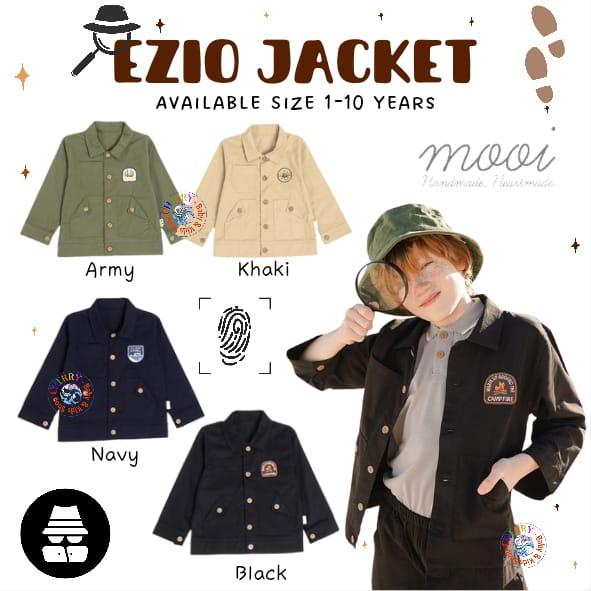 Mooi Ezio Jaket 1-10 Tahun Jaket Parka Bordir Akio / Ezio Fisher
