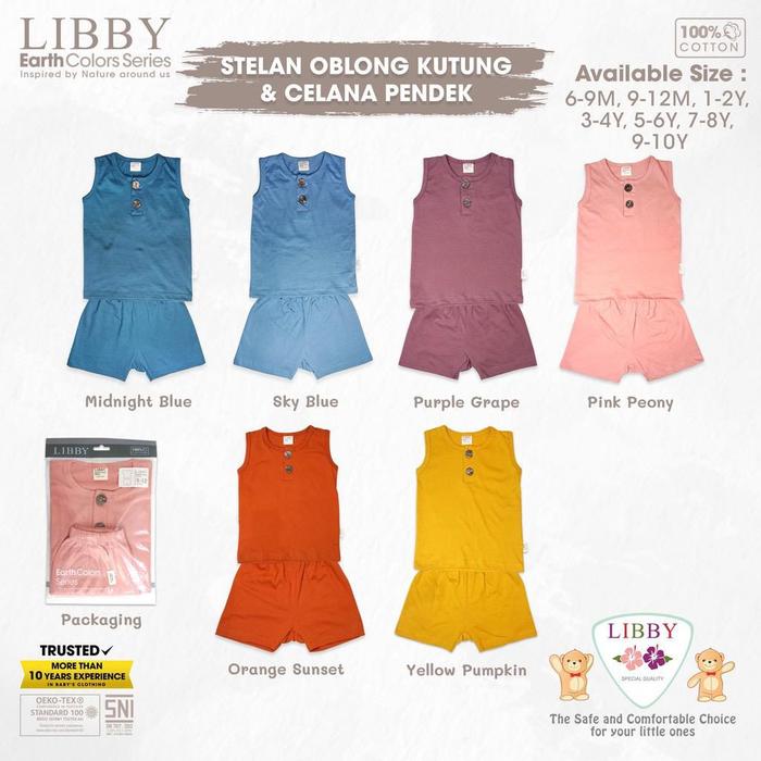 Big Size 1-10 Tahun LIBBY EARTH SERIES Stelan Oblong Kutung Celana