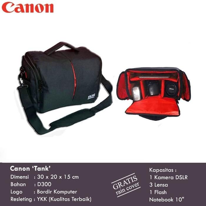 Tas Kamera Dslr Canon Eos 6D 60D 5D Mark Ii Iii Iv 80D 800D T6 Free