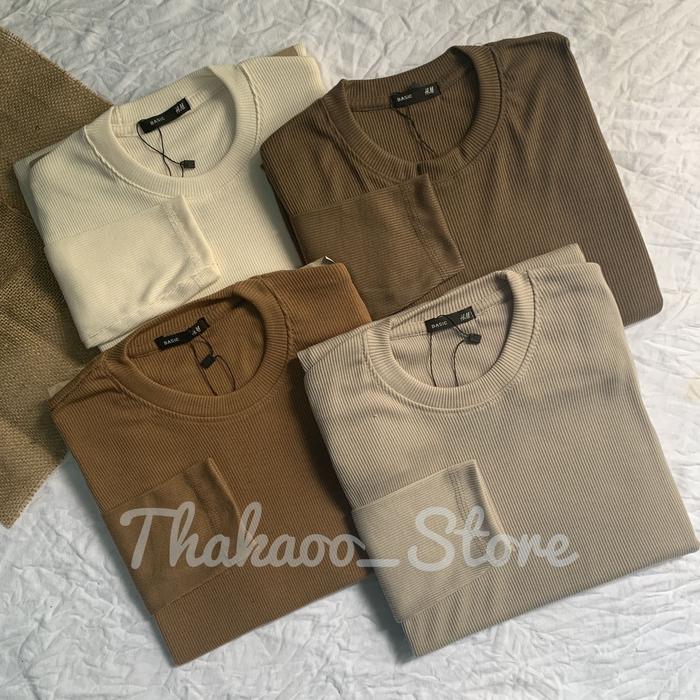 Kaos Rib /Kaos Rib Premium /Kaos Rib Lengan Panjang/ Kaos Terbaru/Kaos