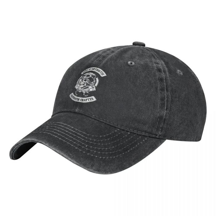 Son Of Arthritis Ibuprofen Chapter Washed Denim Baseball Cap Trucker