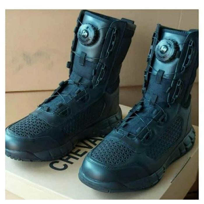 TERMURAH Sepatu PDL chevalier replika BOA tali putar motif jaring