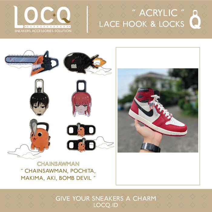 PROMO Aksess Tali Sepatu Acrylic Chainsaw Man Bomb D Aki Makima