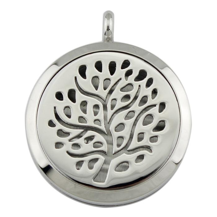 . Stainless Steel Locket Necklace Perfume Aromatherapy -