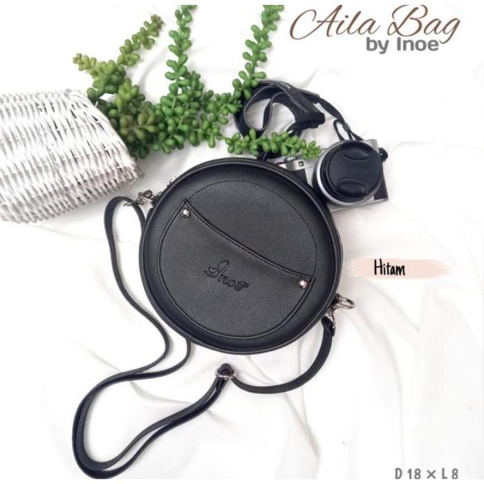 Laris INOE AILA BAG | TAS SELEMPANG BULAT AILA kuli! SINTESIS BY INOE