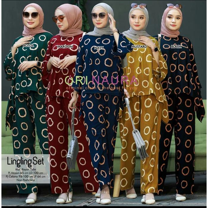 Murah Daster Arab Lingling One Set Batwing Waka Waka Jumbo Setelan