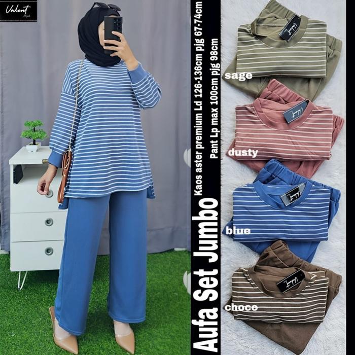 Terbaik AUFA JUMBO SET • MILLY SET ORI BY VALENT