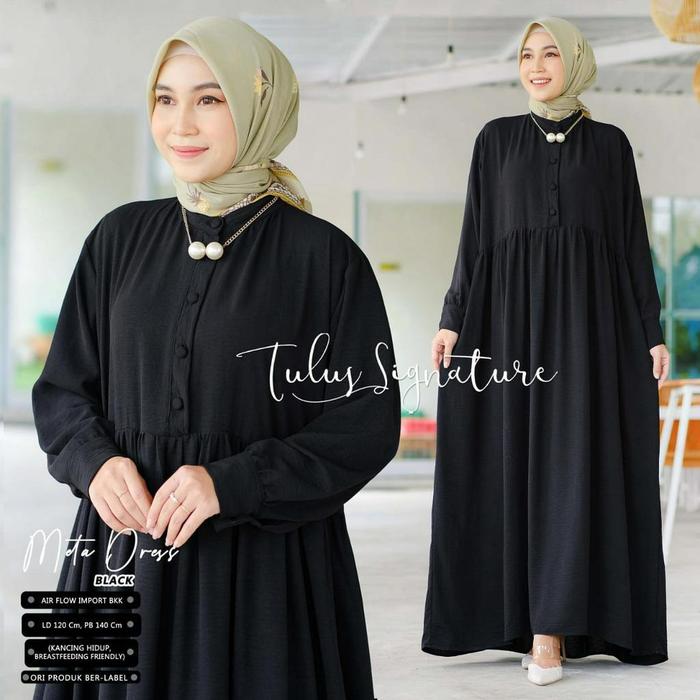 Laris Meta Dress by Tulus Ld 120 Allsize Gamis Jumbo Busui Friendly