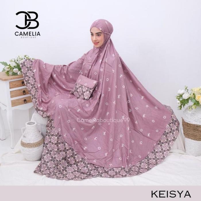 Special  mukena rayon HESTI jumbo rempel lembut