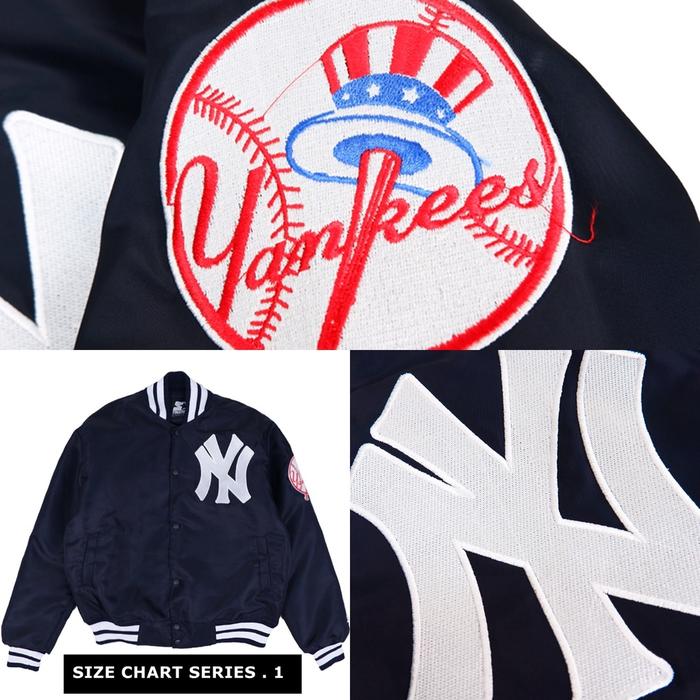 VARSITY JAKET VINTAGE SATIN MLB YANKEES NEW YORK MAJOR LEAGUE BASEBALL