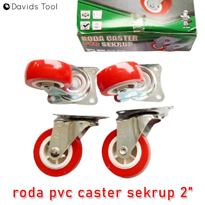 Roda Troli Gerobak Etalase Mesin Cuci Lemari Kulkas Ban Meja Caster