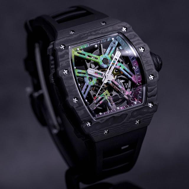 JAM TANGAN CRONUS ART SILVERSTONE NTPT BLACK CARBON FIBER 'GRAFFITI ART' (2025)