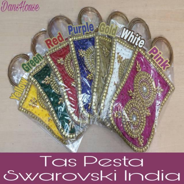 #1 Tas Pesta Swarovski India Original Handmade