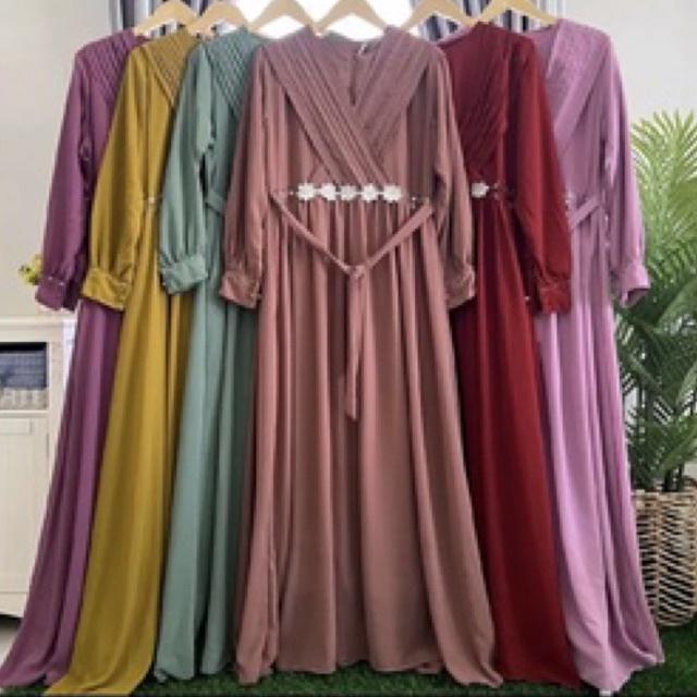 Terbagus Gamis ceruti polos | Gamis polos | gamis ceruti
