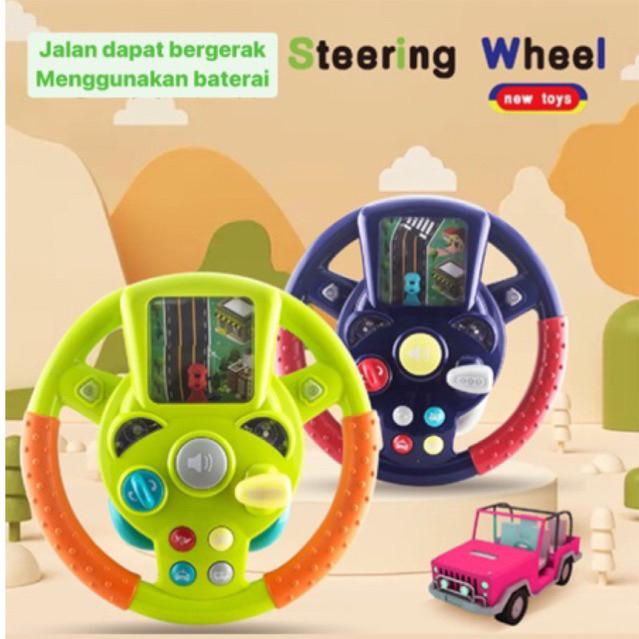 ready stok SWG01 Mainan Anak Setir Mobil Analog Steering Wheel Game