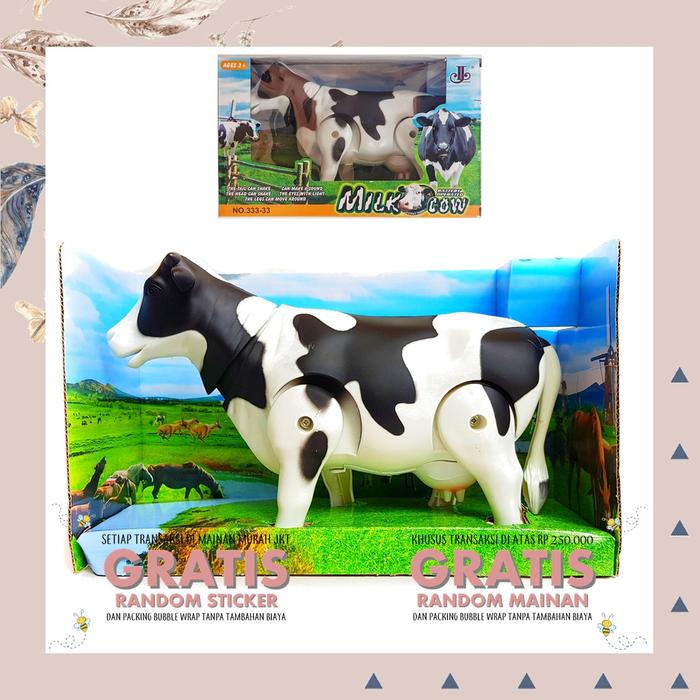 Ready stok MAINAN ANAK EDUKASI ROBOT SAPI BINATANG SAPI HEWAN TERNAK